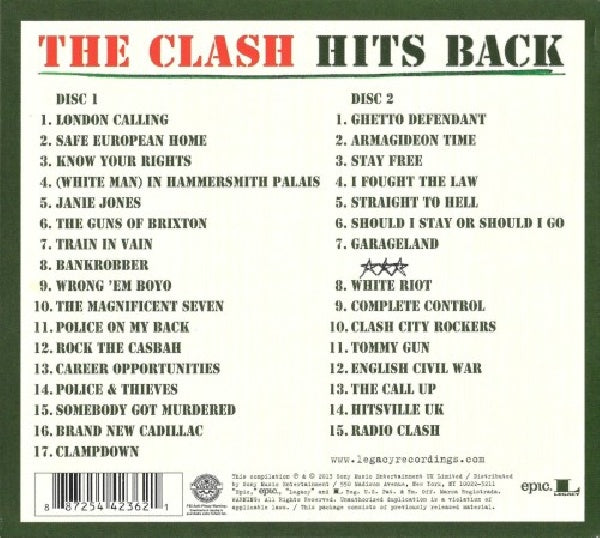 The Clash - Hits back (CD) - Discords.nl