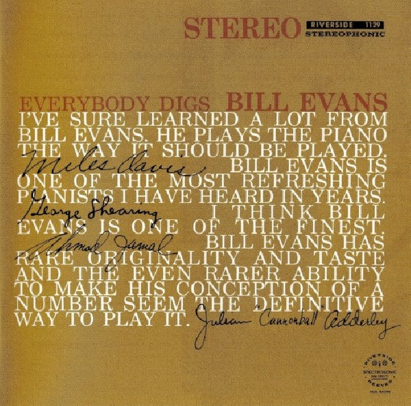 Bill Evans -trio- - Everybody digs bill evans (CD) - Discords.nl
