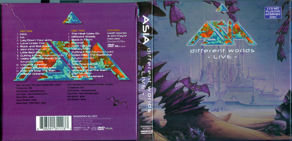 Asia - Different Worlds Live (CD)