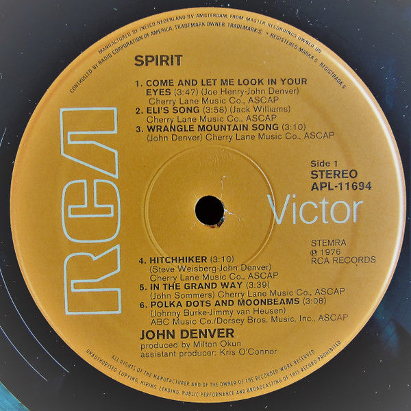 John Denver - Spirit (LP Tweedehands) - Discords.nl