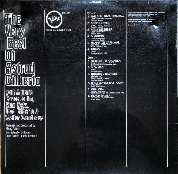 Astrud Gilberto - The Very Best Of Astrud Gilberto (LP Tweedehands)