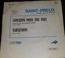 Saint-Preux - Concerto Pour Une Voix (7-inch Tweedehands) - Discords.nl