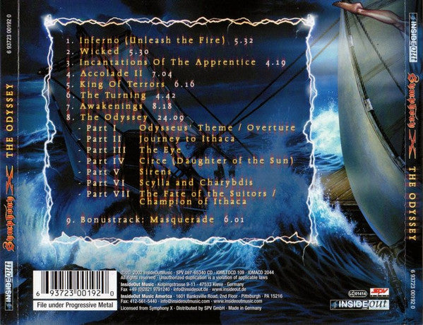 Symphony X - The Odyssey (CD)