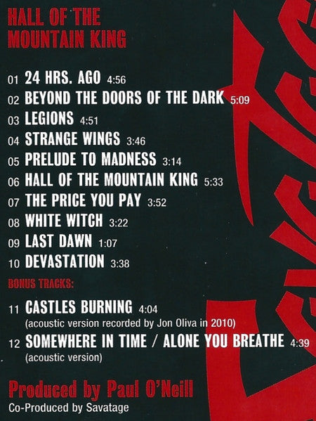 Savatage - Hall Of The Mountain King (CD)