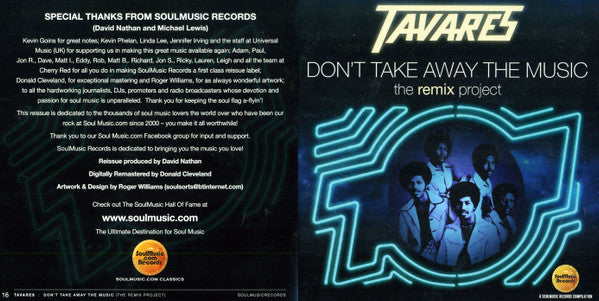 Tavares - Don't Take Away The Music (The Remix Project) (CD)