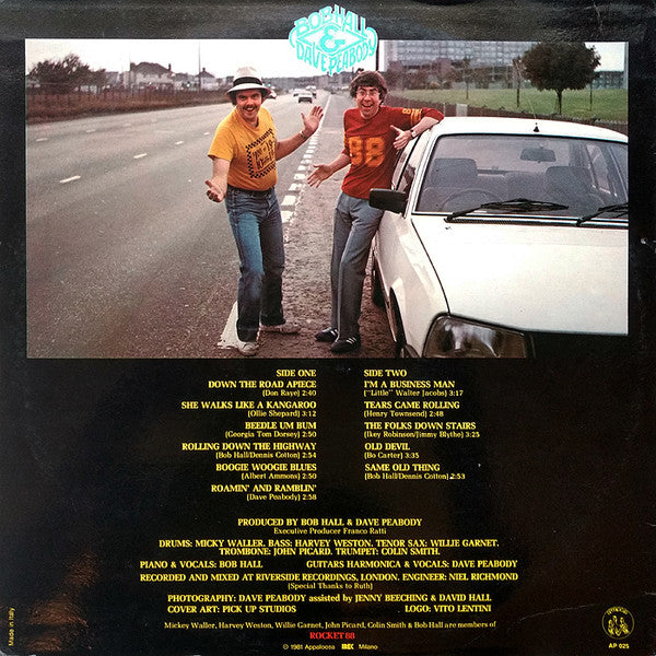 Bob Hall (3) & Dave Peabody - Down The Road Apiece (LP Tweedehands)