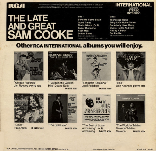 Sam Cooke - The Late And Great Sam Cooke (LP Tweedehands)