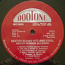 Dexter Gordon featuring Carl Perkins (4) - Dexter Blows Hot And Cool (LP Tweedehands)