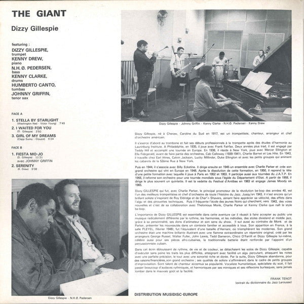 Dizzy Gillespie - The Giant (LP Tweedehands) - Discords.nl