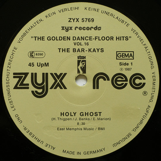 Bar-Kays / Sylvester - Holy Ghost / You Make Me Feel (Mighty Real) (12" Tweedehands)