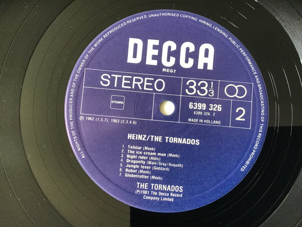 Heinz / Tornados, The - Heinz/The Tornados (LP Tweedehands)