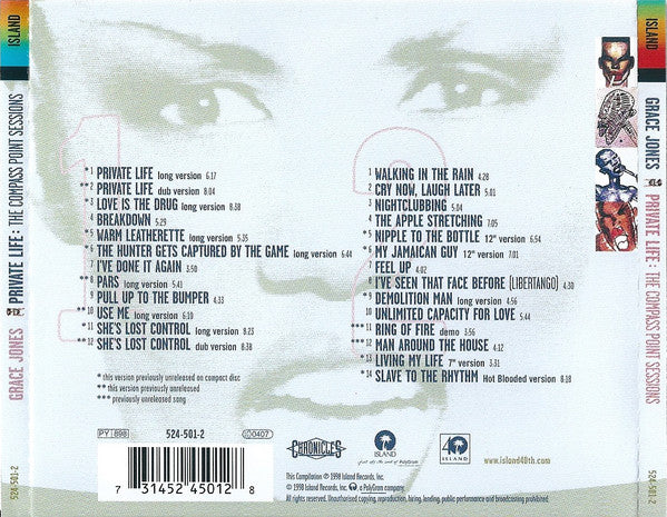 Grace Jones - Private Life: The Compass Point Sessions (CD Tweedehands)