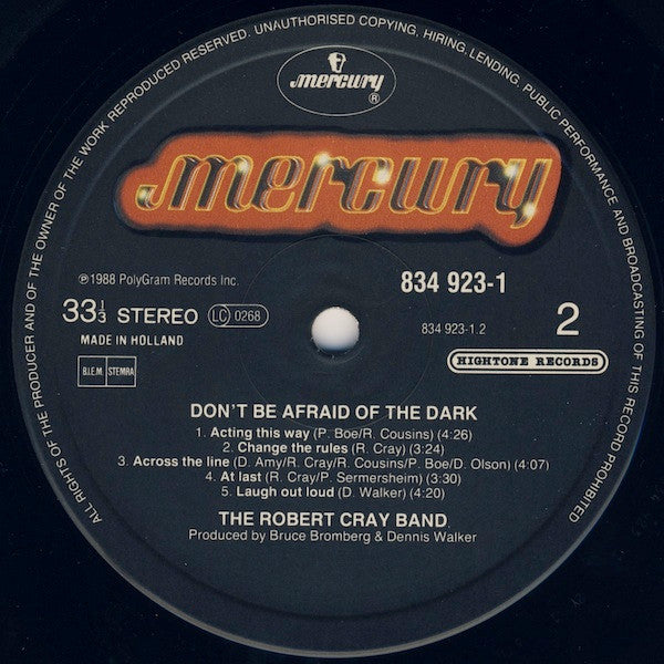 Robert Cray Band, The - Don't Be Afraid Of The Dark (LP Tweedehands) - Discords.nl