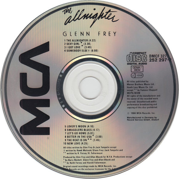 Glenn Frey - The Allnighter (CD Tweedehands)