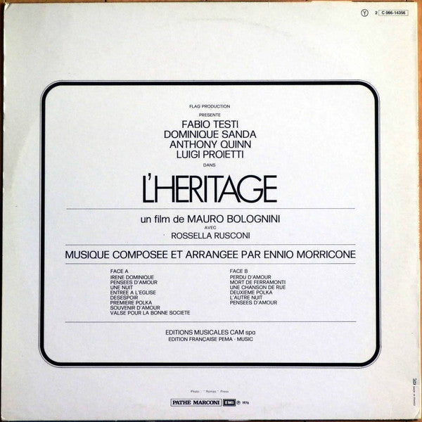 Ennio Morricone - L'Héritage (LP Tweedehands)