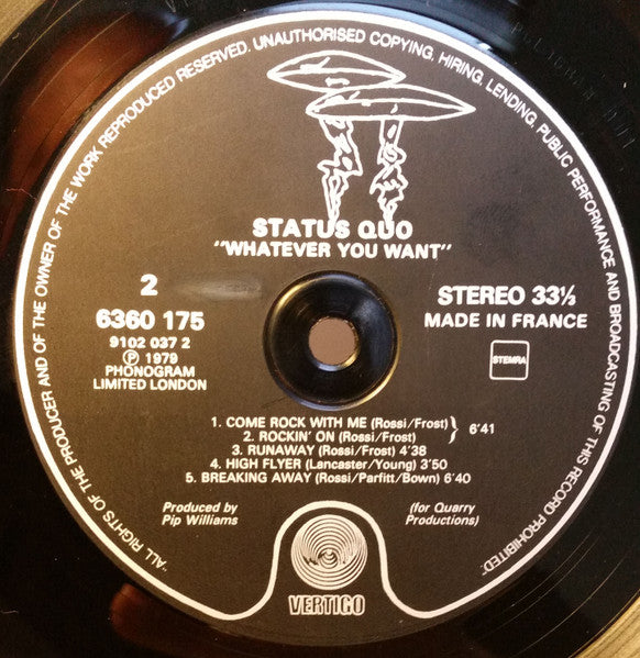 Status Quo - Whatever You Want (LP Tweedehands)