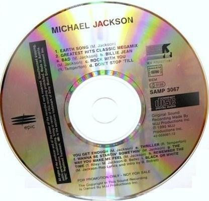 Michael Jackson - Earth Song / Greatest Hits Classic Megamix (CD Tweedehands)