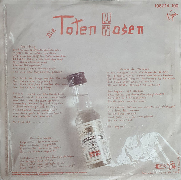 Die Toten Hosen - Bommerlunder / Opel Gang (CD) - Discords.nl