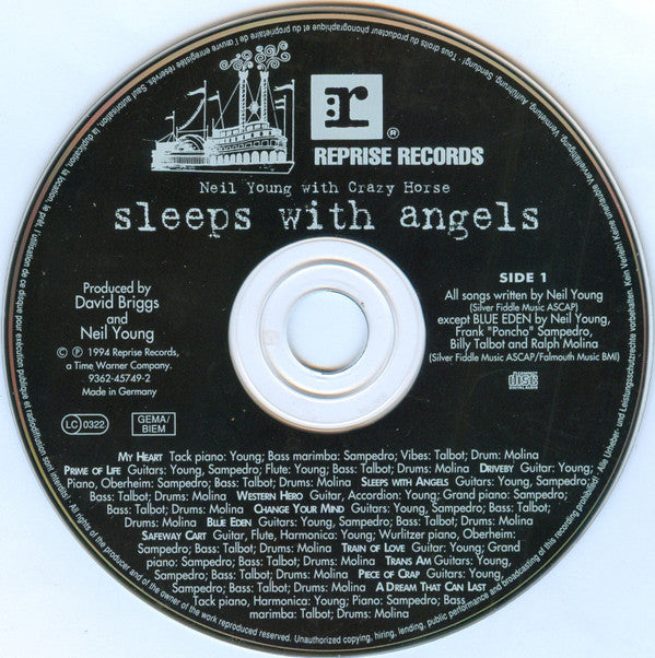 Neil Young And Crazy Horse - Sleeps With Angels (CD Tweedehands) - Discords.nl