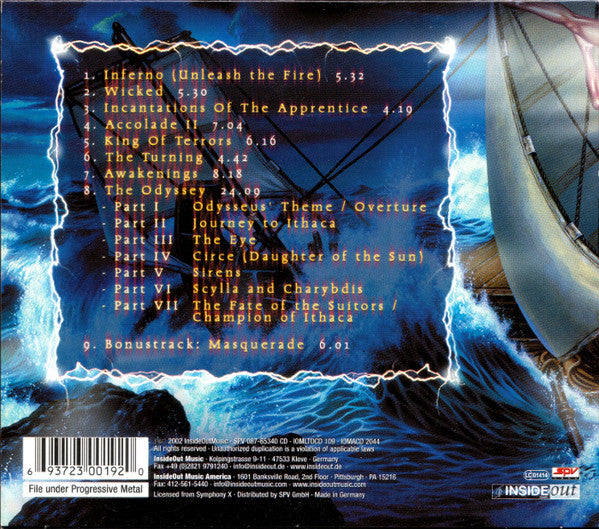 Symphony X - The Odyssey (CD)