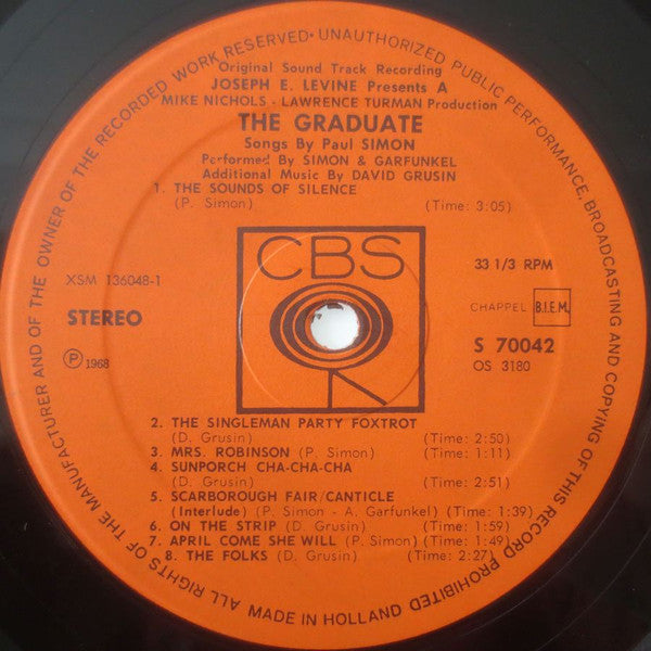 Paul Simon, Simon & Garfunkel, Dave Grusin - The Graduate (The Original Soundtrack Recording) (LP Tweedehands)