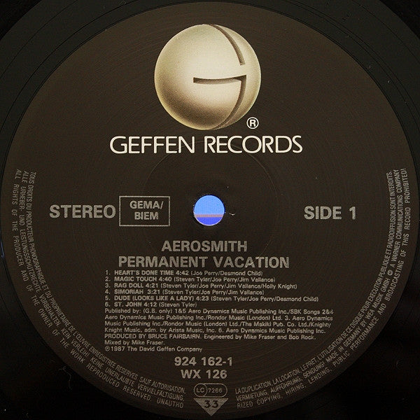 Aerosmith - Permanent Vacation (LP Tweedehands)