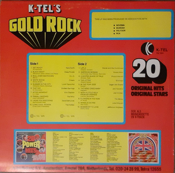 Various - K-tel’s Gold Rock (LP Tweedehands)