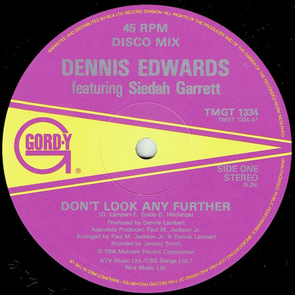 Dennis Edwards - Don't Look Any Further b/w I Thought I Could Handle It (12" Tweedehands)