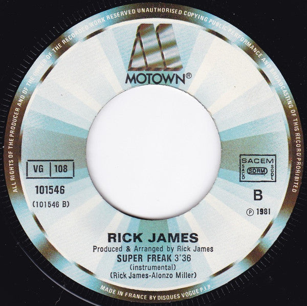 Rick James - Super Freak (Part.1&2) (7-inch Tweedehands)
