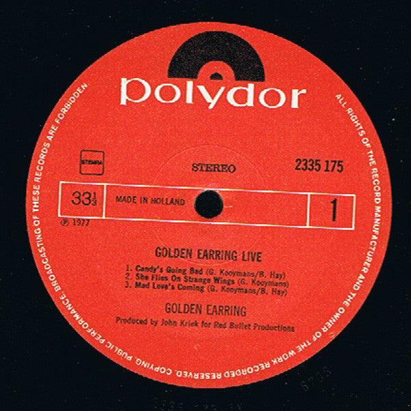 Golden Earring - Live (LP Tweedehands)