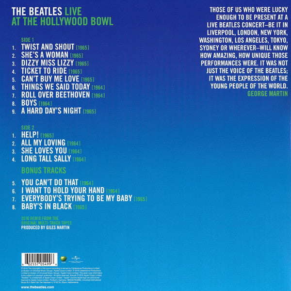 The Beatles - The Beatles - Live At The Hollywood Bowl  (LP)