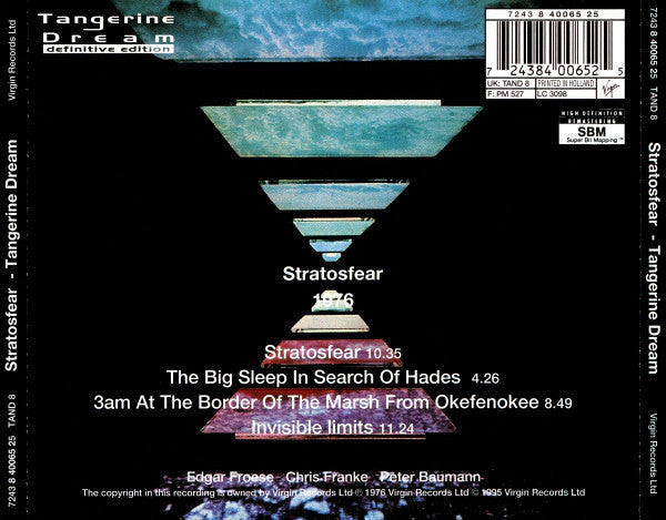 Tangerine Dream - Stratosfear (CD Tweedehands) - Discords.nl