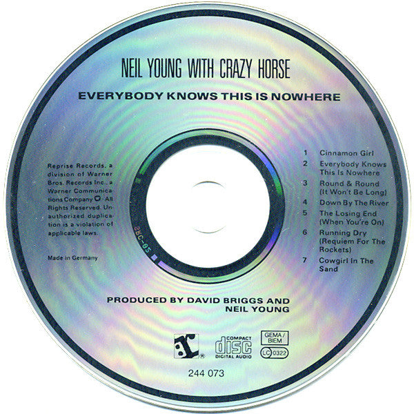 Neil Young With Crazy Horse - Everybody Knows This Is Nowhere (CD Tweedehands)