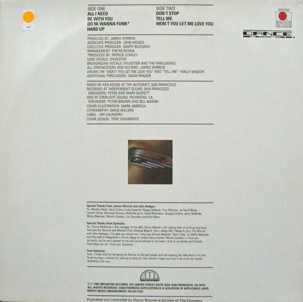 Sylvester - All I Need (LP Tweedehands)