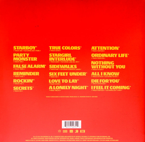 The Weeknd - The Weeknd - Starboy  (LP) - Discords.nl