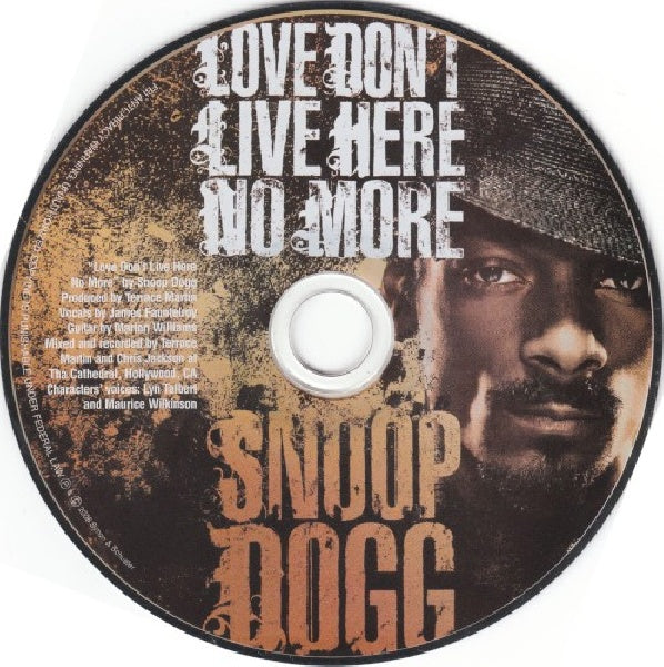 Snoop Dogg - Love don't live here no more (boek/drukwerk) - Discords.nl