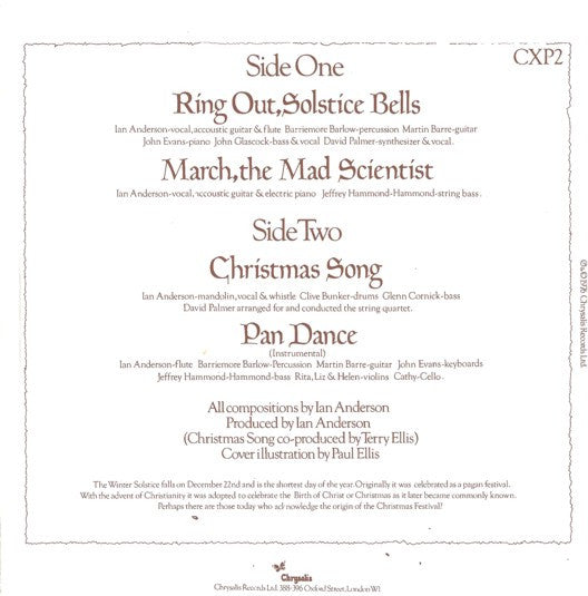 Jethro Tull - Ring Out, Solstice Bells (7-inch Tweedehands) - Discords.nl