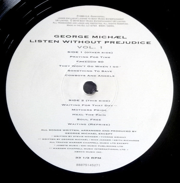 George Michael - George Michael - Listen Without Prejudice Vol. 1  (LP) - Discords.nl
