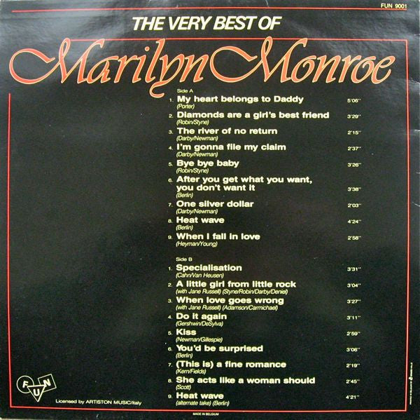 Marilyn Monroe - The Very Best Of Marilyn Monroe (LP Tweedehands)