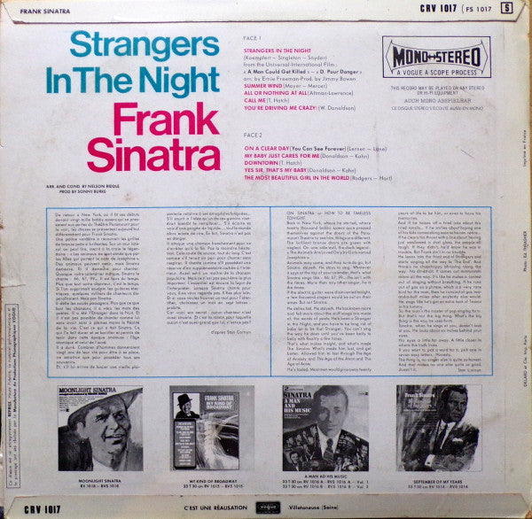 Frank Sinatra Arranged And Conducted By Nelson Riddle - Strangers In The Night (LP Tweedehands)