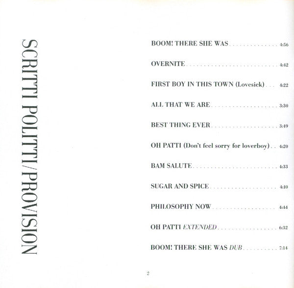 Scritti Politti - Provision (CD Tweedehands)