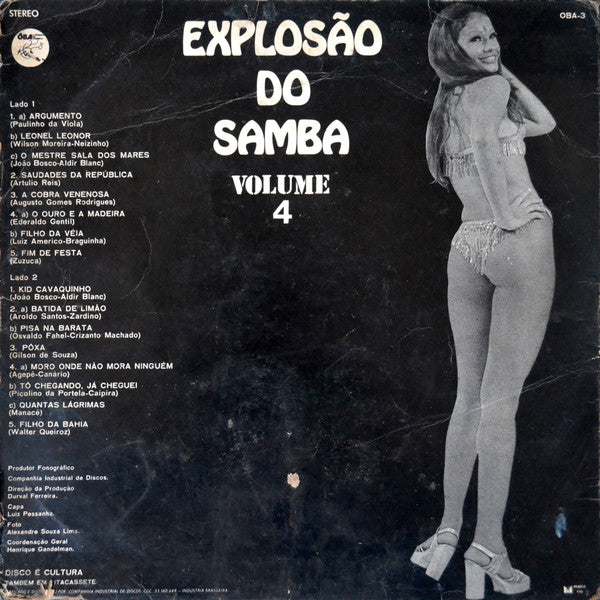 Conjunto Explosão Do Samba - Explosão Do Samba Volume 4 (LP Tweedehands)