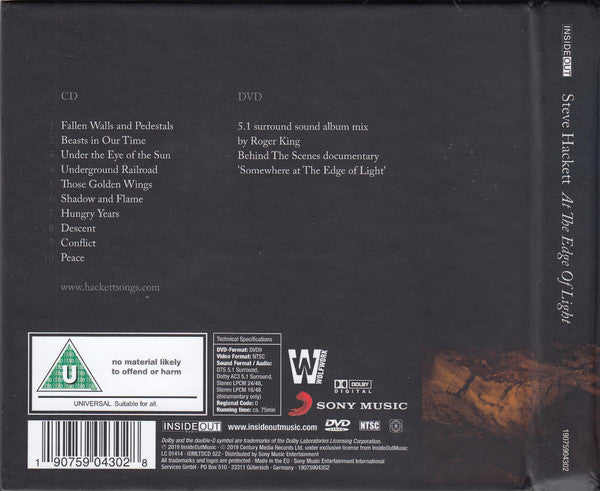 Steve Hackett - At The Edge Of Light (CD)