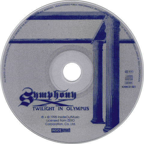 Symphony X - Twilight In Olympus (CD)