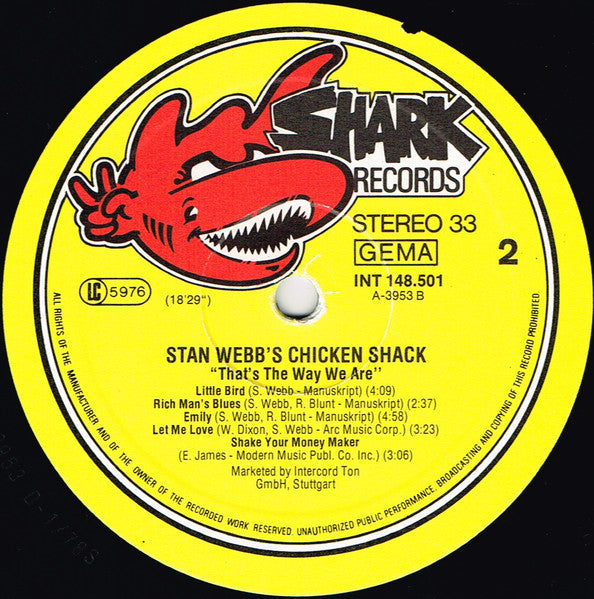 Stan Webb's Chicken Shack - That's The Way We Are (LP Tweedehands)