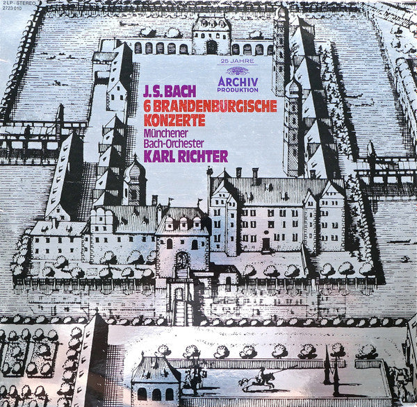 Johann Sebastian Bach, Münchener Bach-Orchester, Karl Richter - 6 Brandenburgische Konzerte (LP Tweedehands)