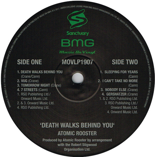 Atomic Rooster - Death Walks Behind You (LP Tweedehands)