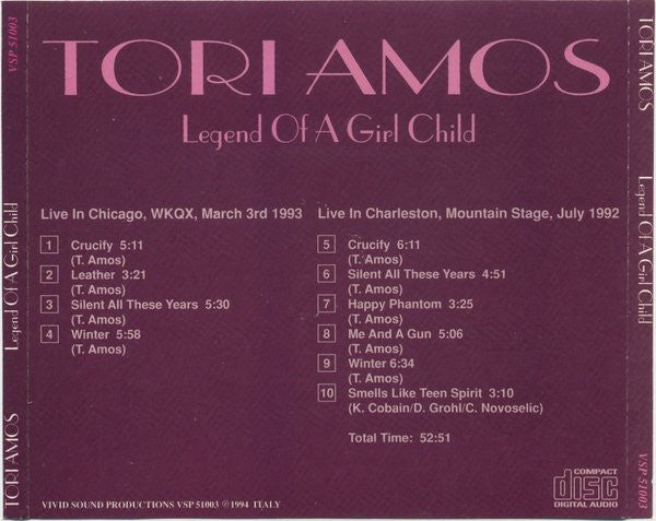 Tori Amos - Legend Of A Girl Child (CD) - Discords.nl