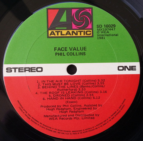 Phil Collins - Face Value (LP Tweedehands)