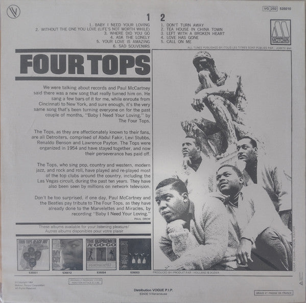 Four Tops - Four Tops (LP Tweedehands) - Discords.nl